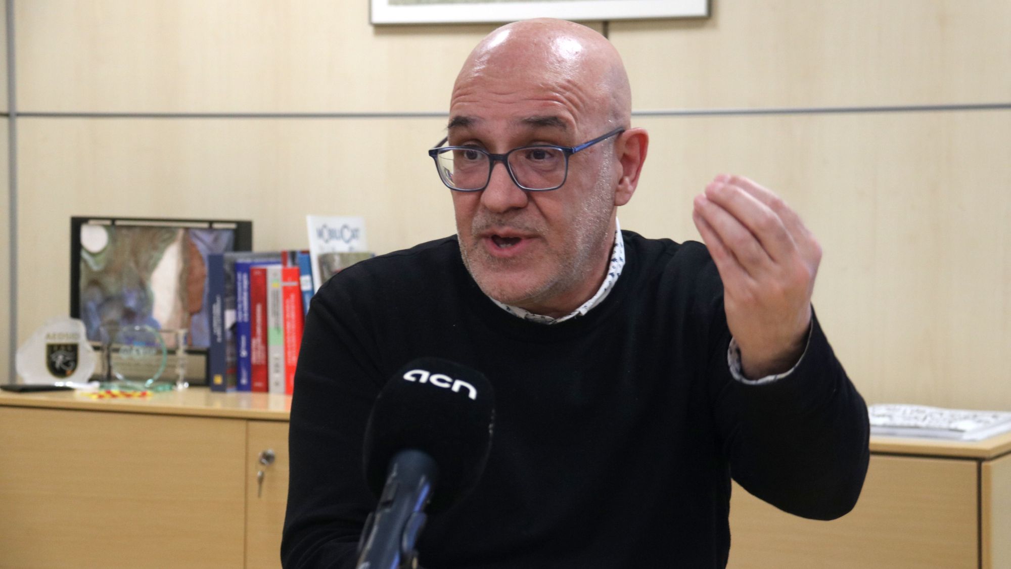 El director del Servei Català de Trànsit, Ramon Lamiel, durant una entrevista amb l'ACN