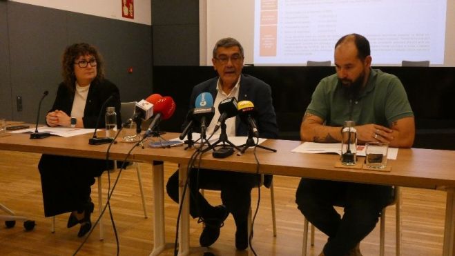 Moment de la roda de premsa