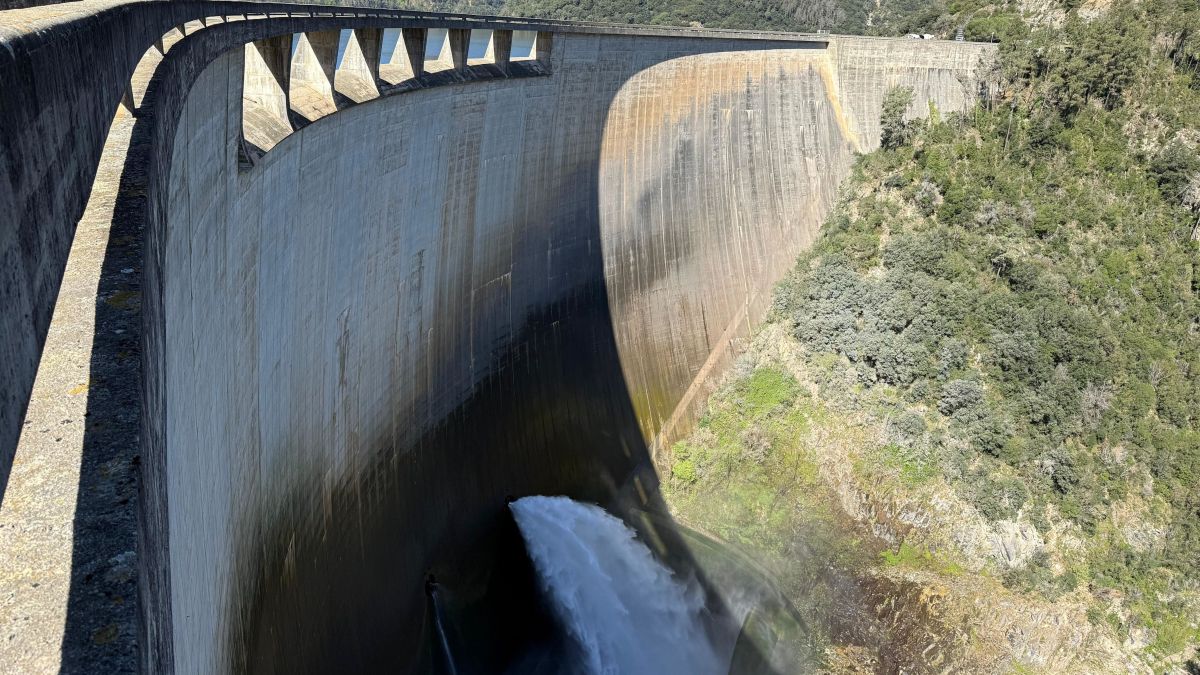 La presa de Susqueda des d'una de les cantonades