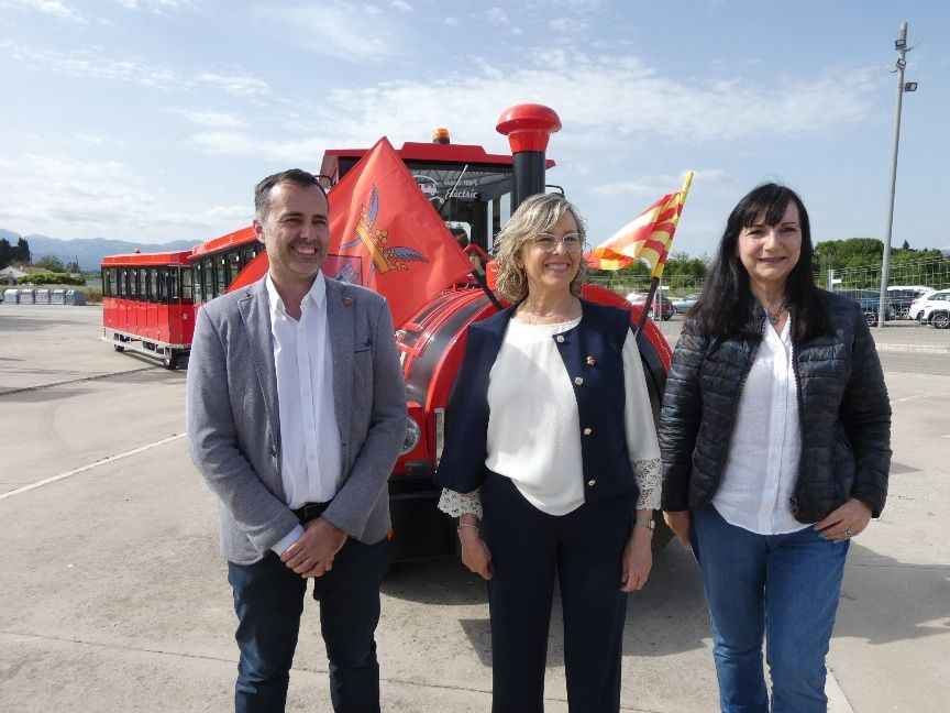 trenet turístic del Circuit Verd de les Muralles a Tortosa