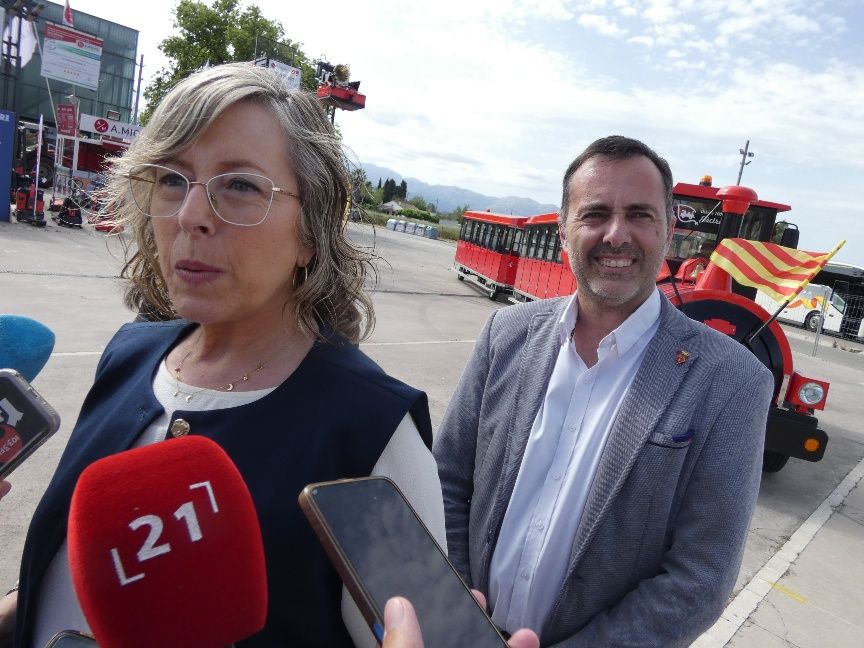 trenet turístic del Circuit Verd de les Muralles a Tortosa