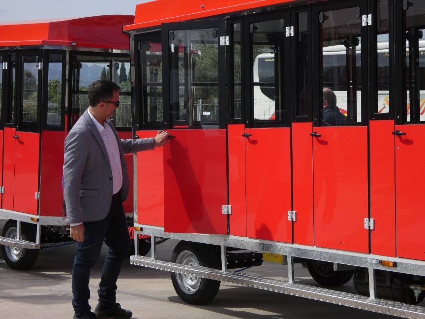 trenet turístic del Circuit Verd de les Muralles a Tortosa