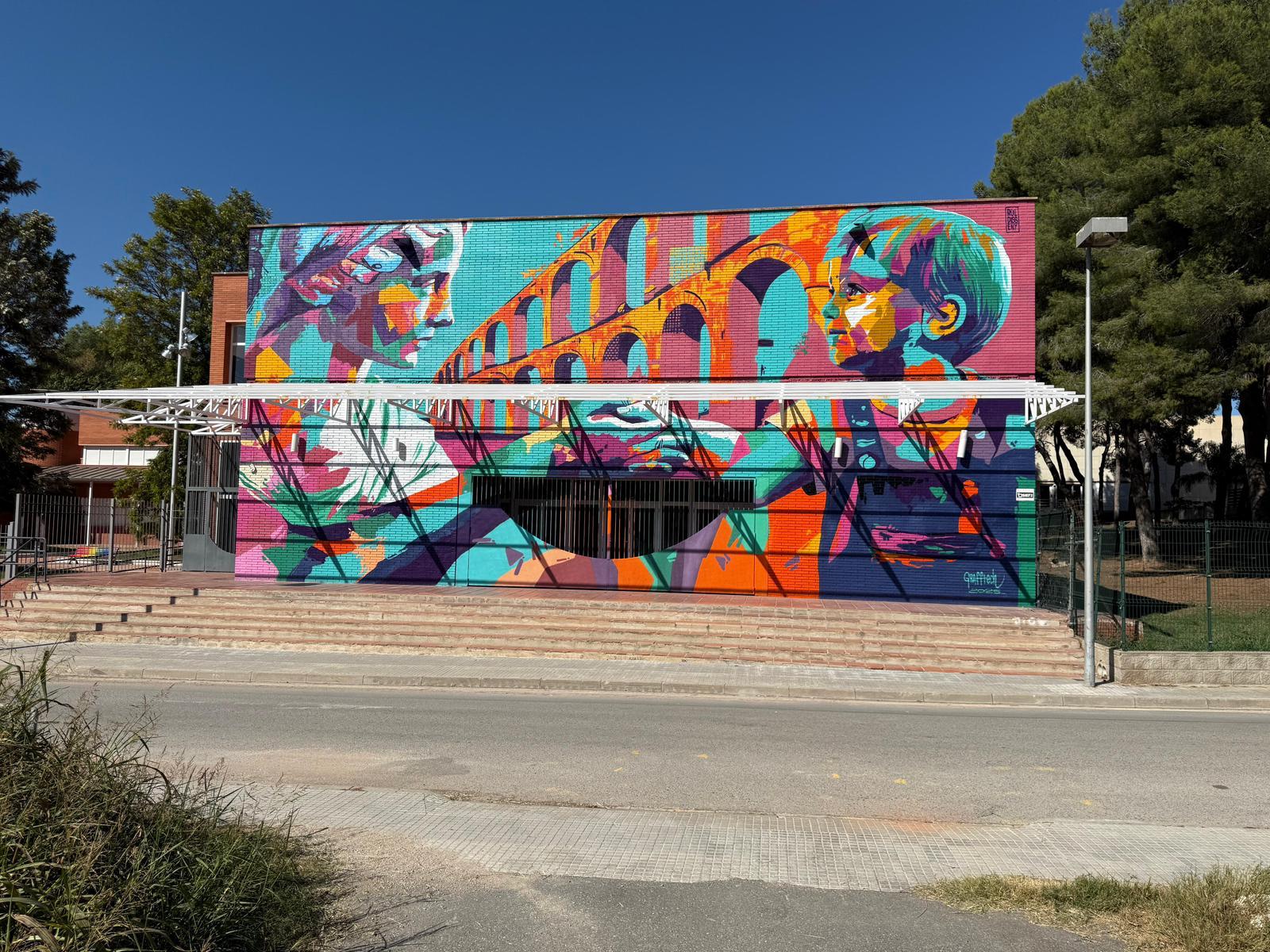 Mural interactiu al barri de Sant Salvador de Tarragona