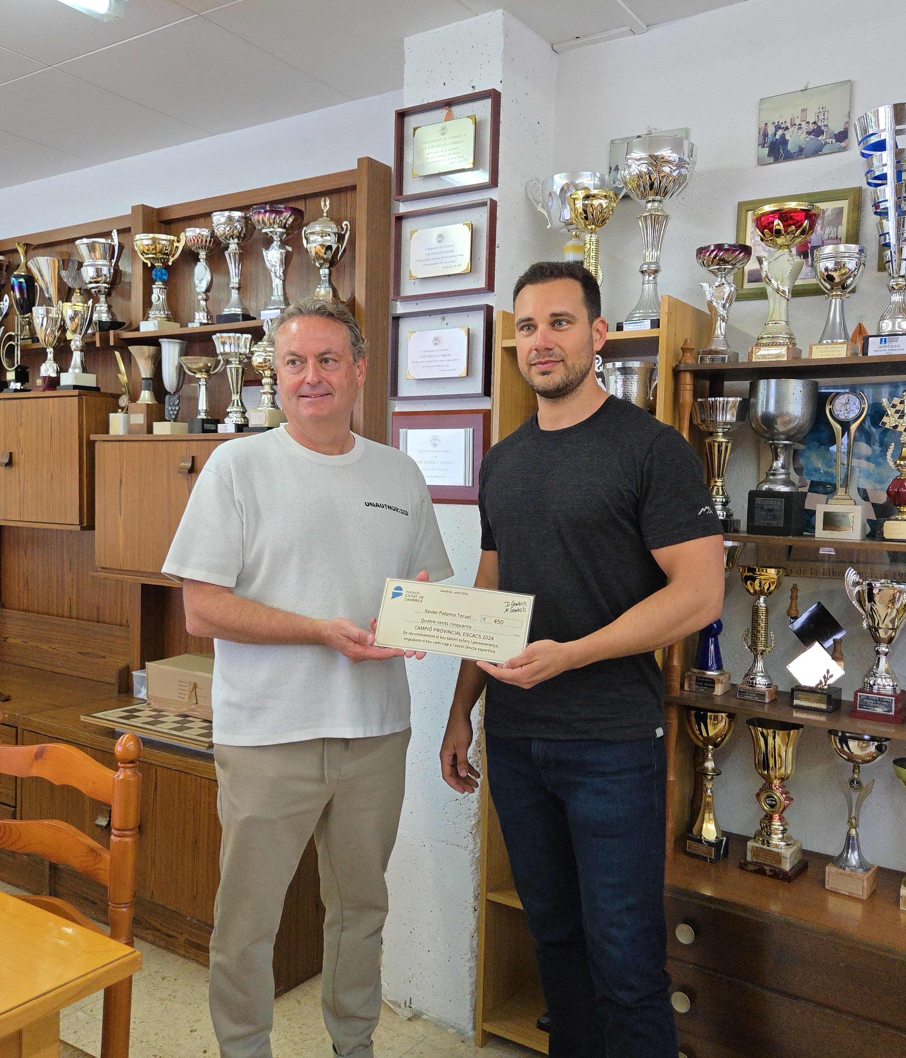 Xavier Palomo, un dels primers beneficiats dels ajuts a l'esport Siscu Morell de Cambrils