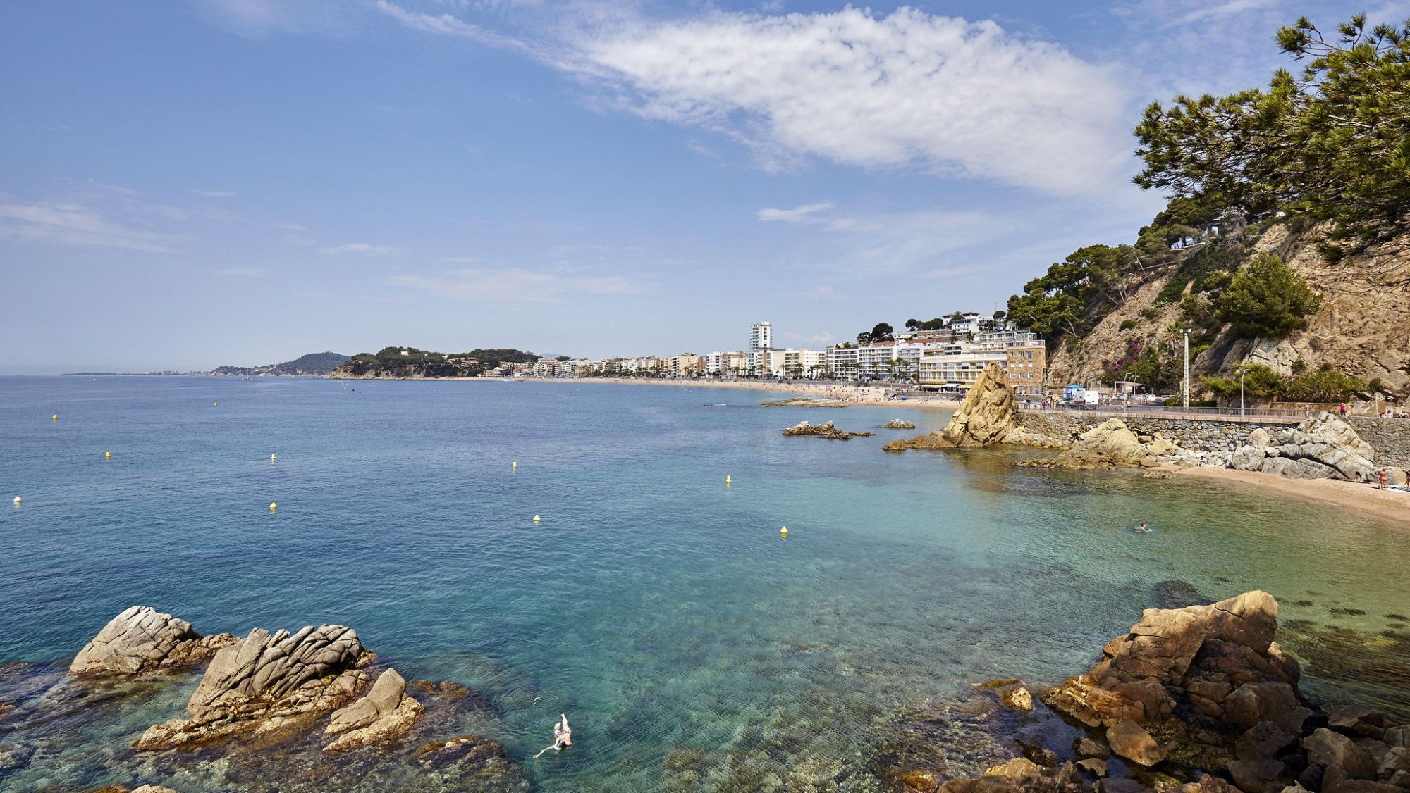 Una de les platges i cales de Lloret de Mar 2