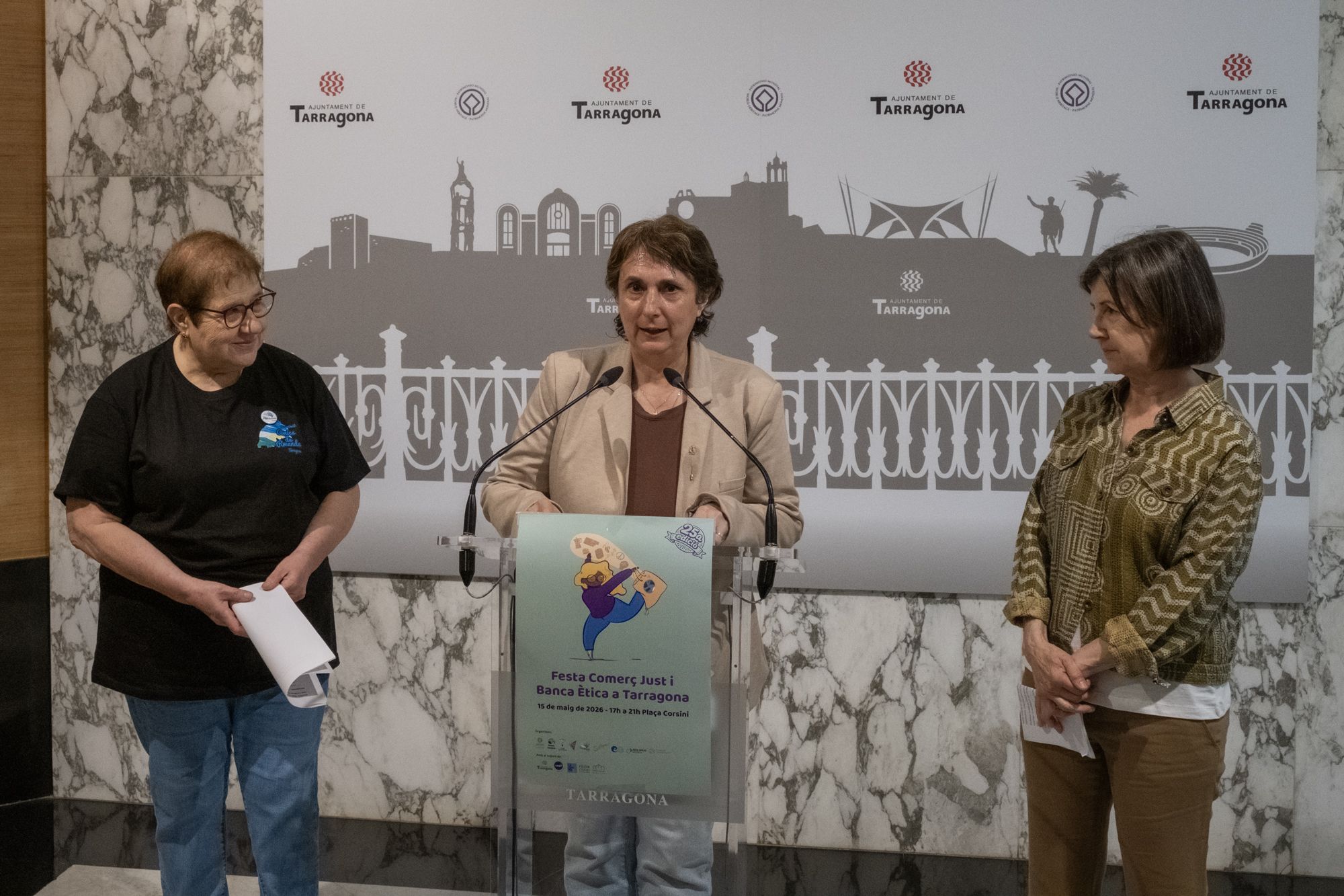 Presentación de la 25ª edición de la Fiesta del Comercio Justo y la Banca Ética de Tarragona | FOTO: Joan Carles Borrachero