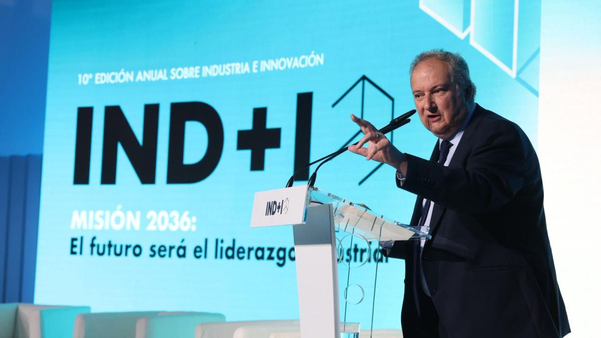 El ministre d'Indústria, Jordi Hereu, durant l'IND+I a Viladecans