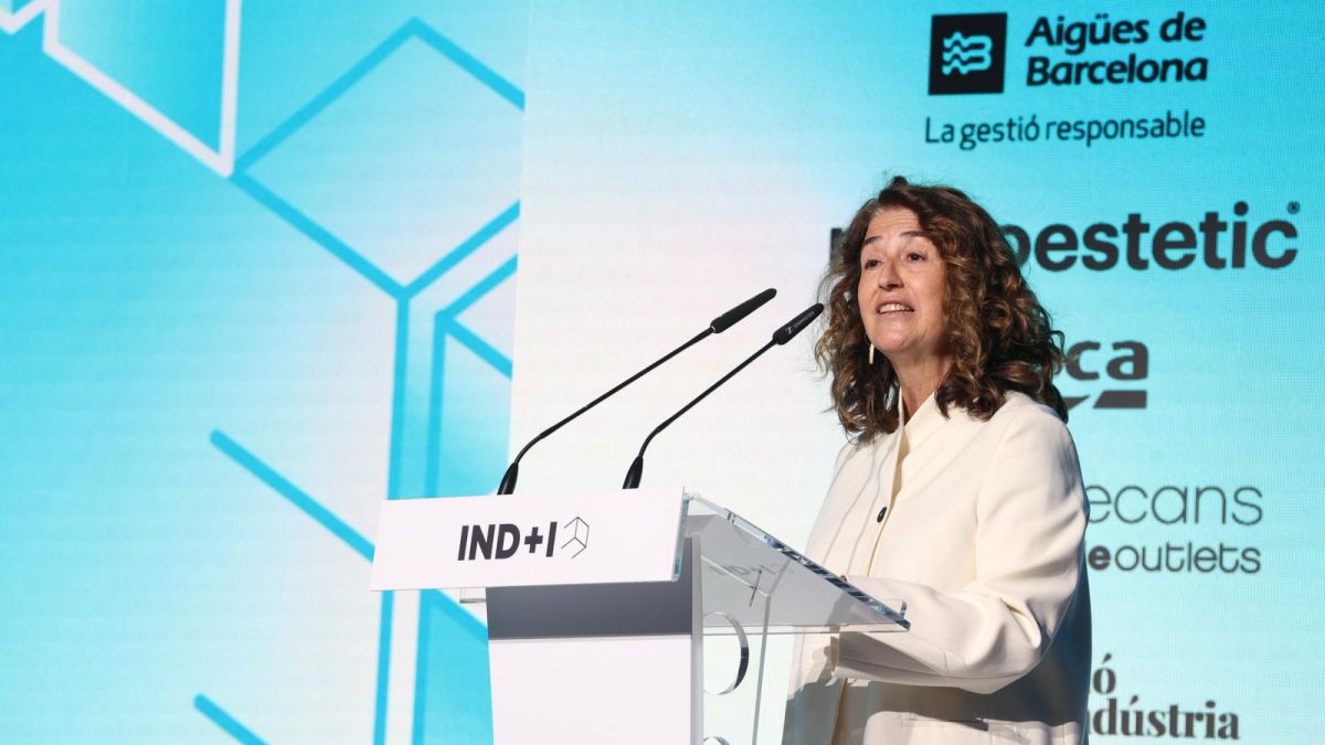 L'alcaldessa de Viladecans, Olga Morales, durant l'IND+I