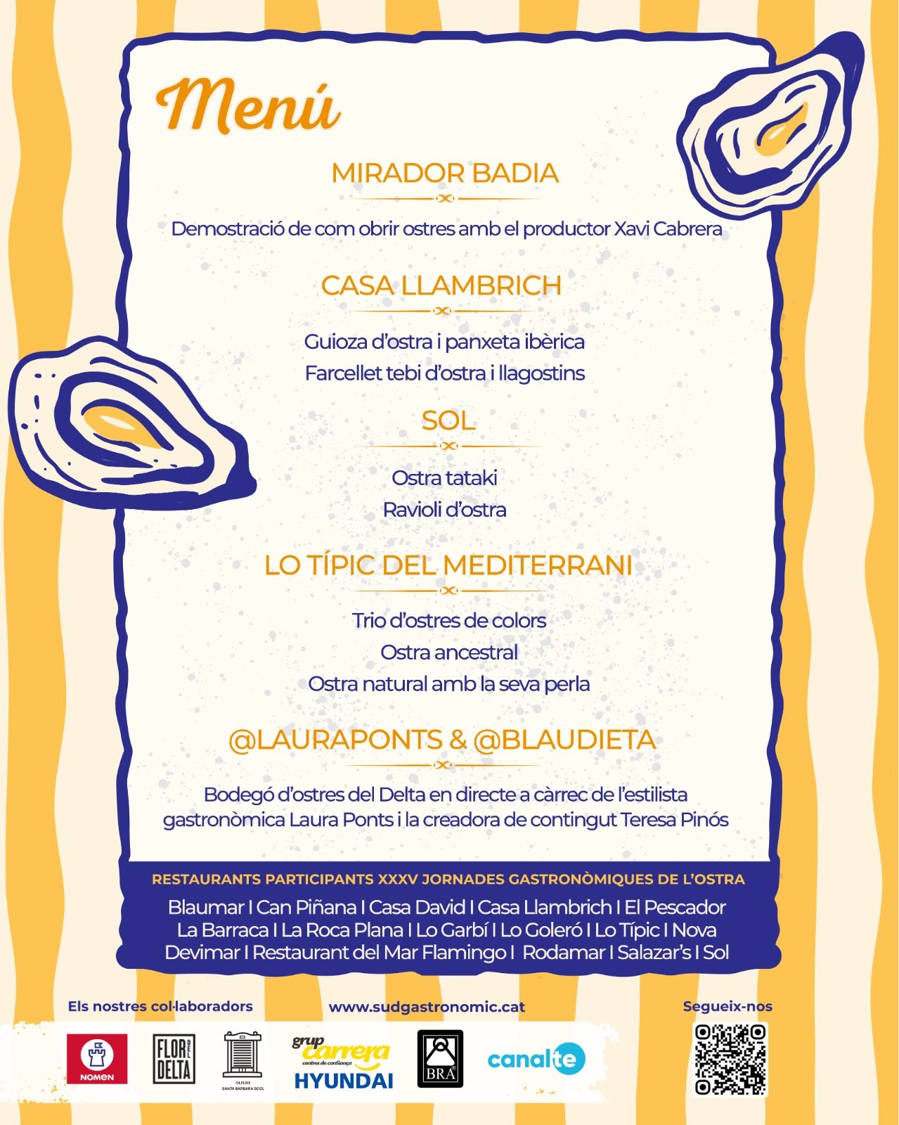 L’Ampolla impulsa una nova proposta gastronòmica en directe dins les XXXV Jornades Gastronòmiques de l’Ostra 1
