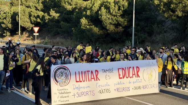 Tallada la C 32 a Mataró