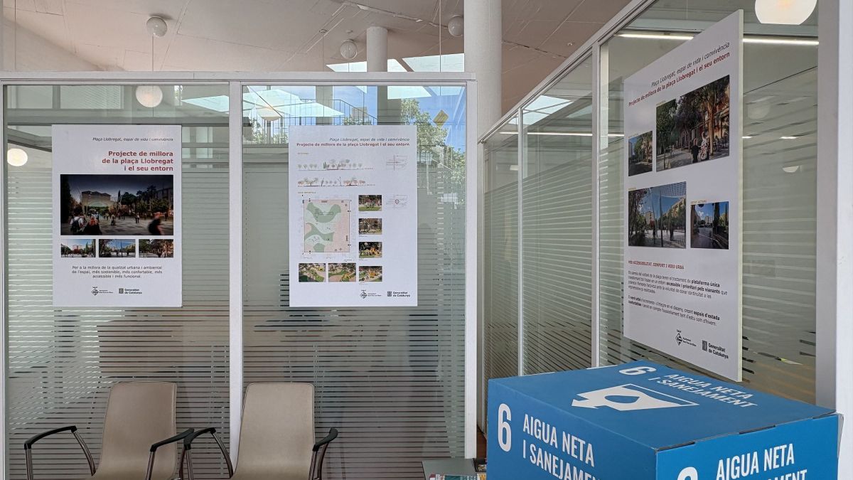 Una exposició mostra la futura transformació de la plaça Llobregat de les Roquetes 2