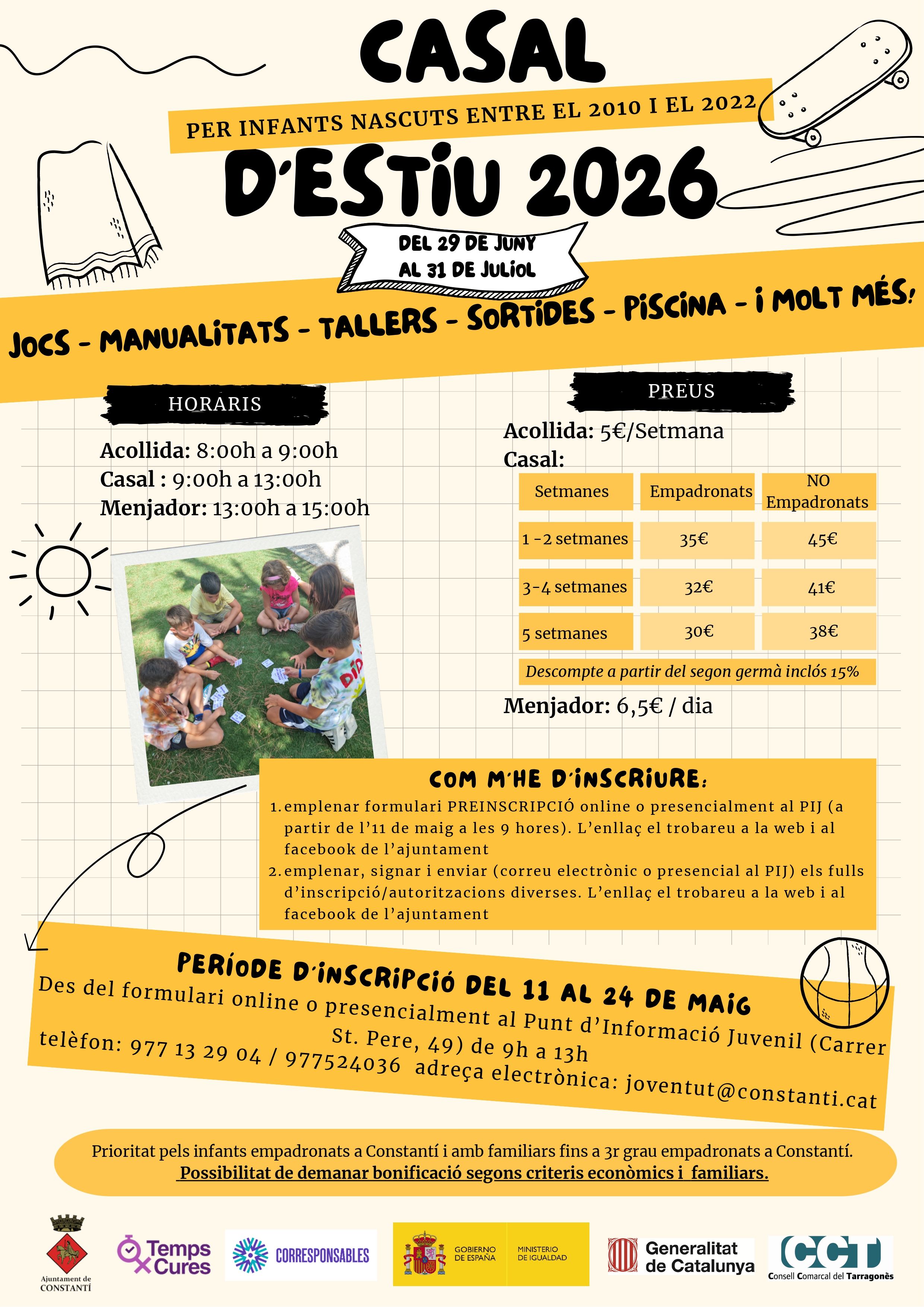 Cartell Casal Estiu 2026 Constantí