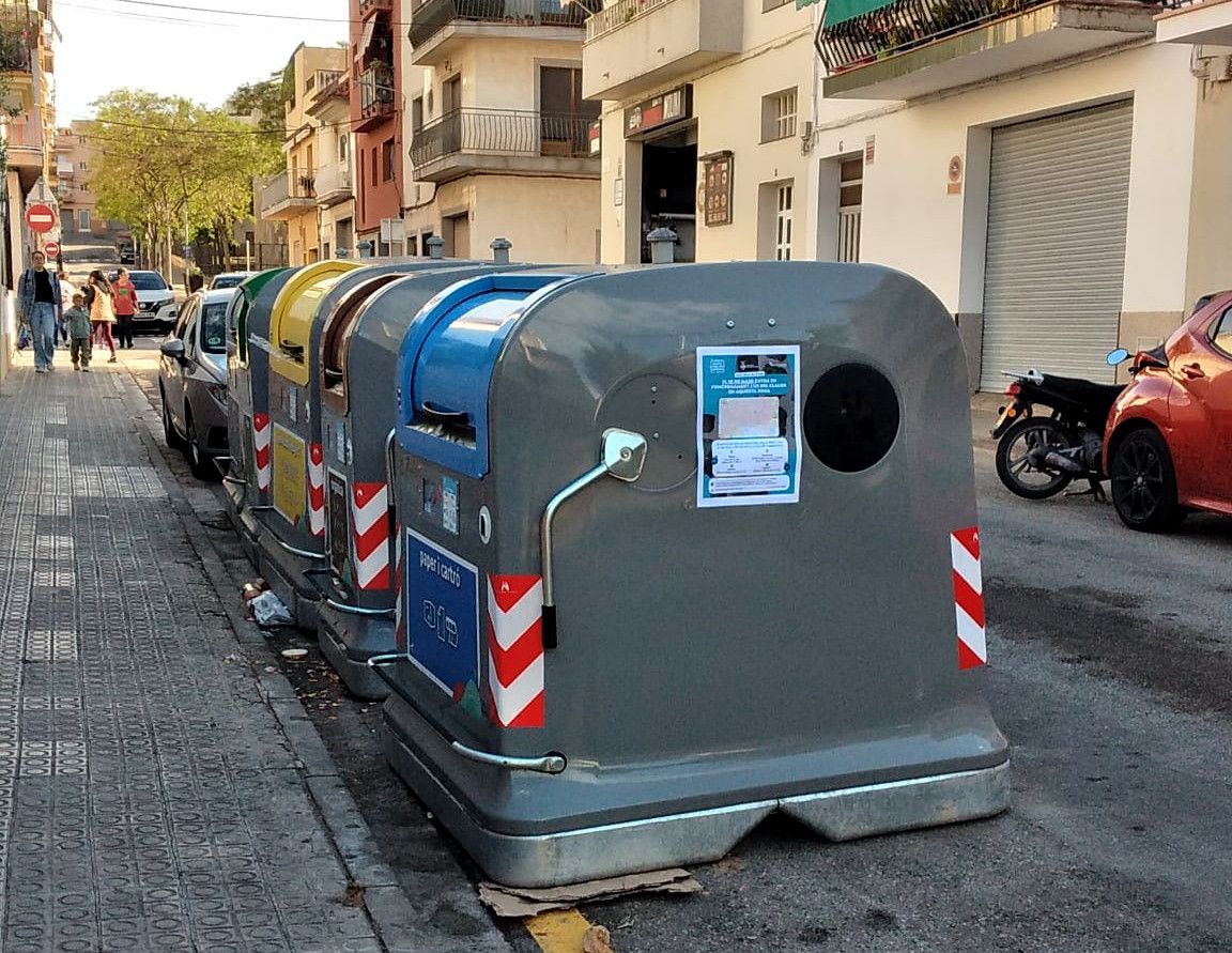 Els contenidors amb clauer electrònic entren en funcionament a Sant Pere de Ribes 1