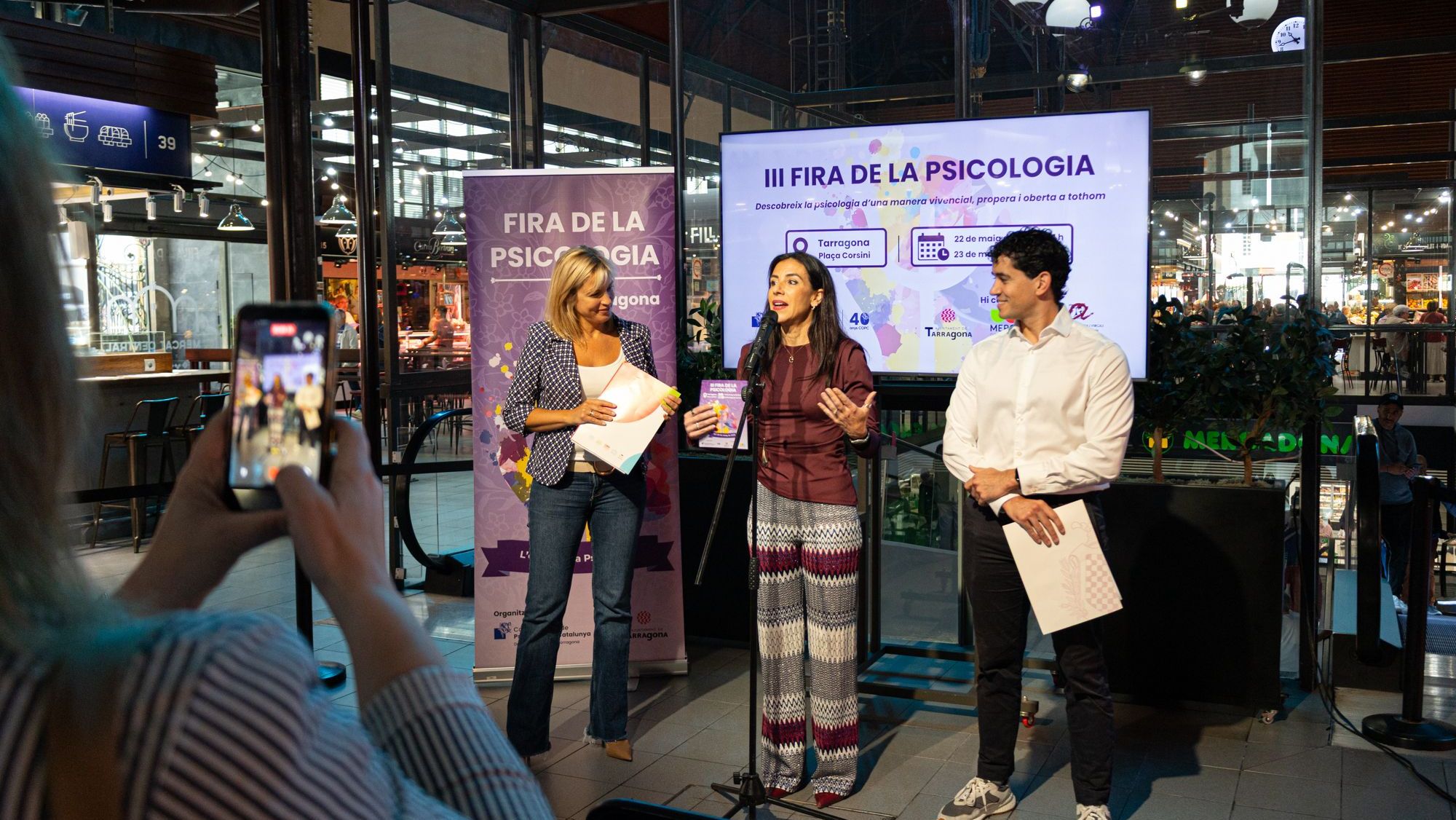 Presentació de la 3a Fira de la Psicologia al Mercat de Tarragona  FOTO David Oliete