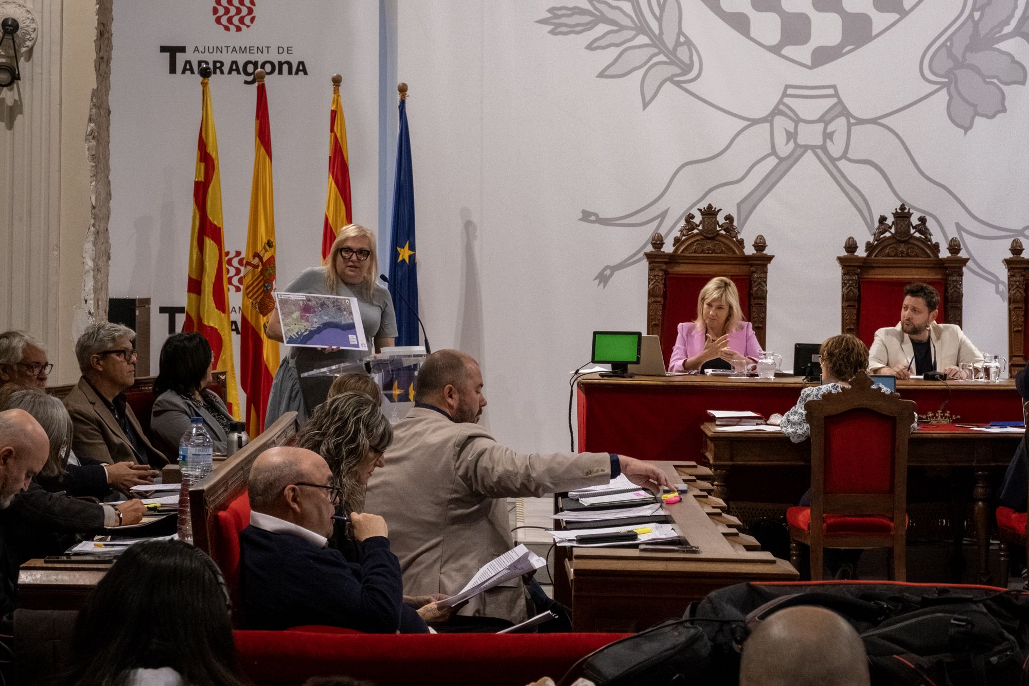 El Ple de l’Ajuntament de Tarragona amb l'aprovació del desplegament de la xarxa de biblioteques municipals | FOTO: Joan Carles Borrachero