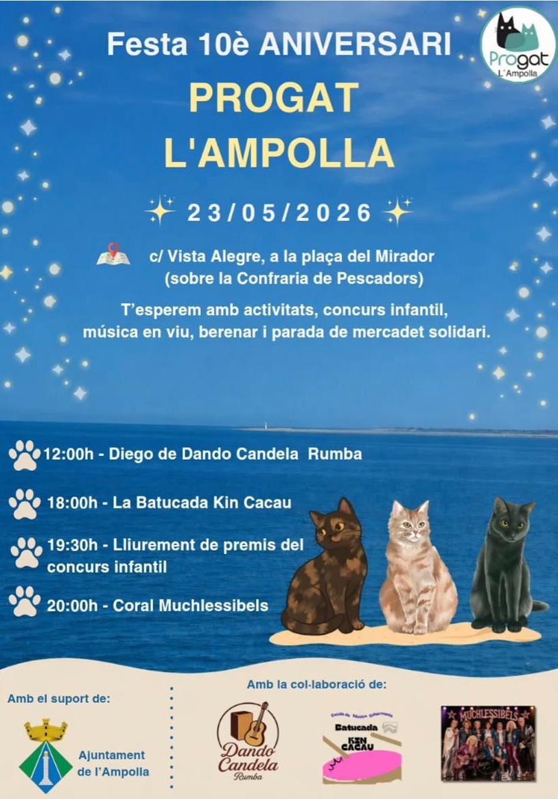 Festa del 10è aniversari de Progat a l'Ampolla