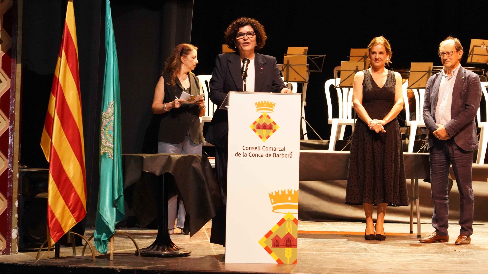 Rosa Maria Ibarra en els Premis d'Honor de la Conca de Barberà