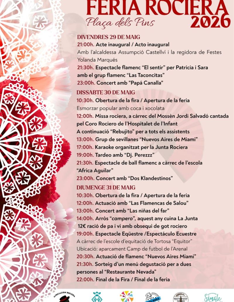 Cartell de la Feria Rociera de l'Hospitalet de l'Infant