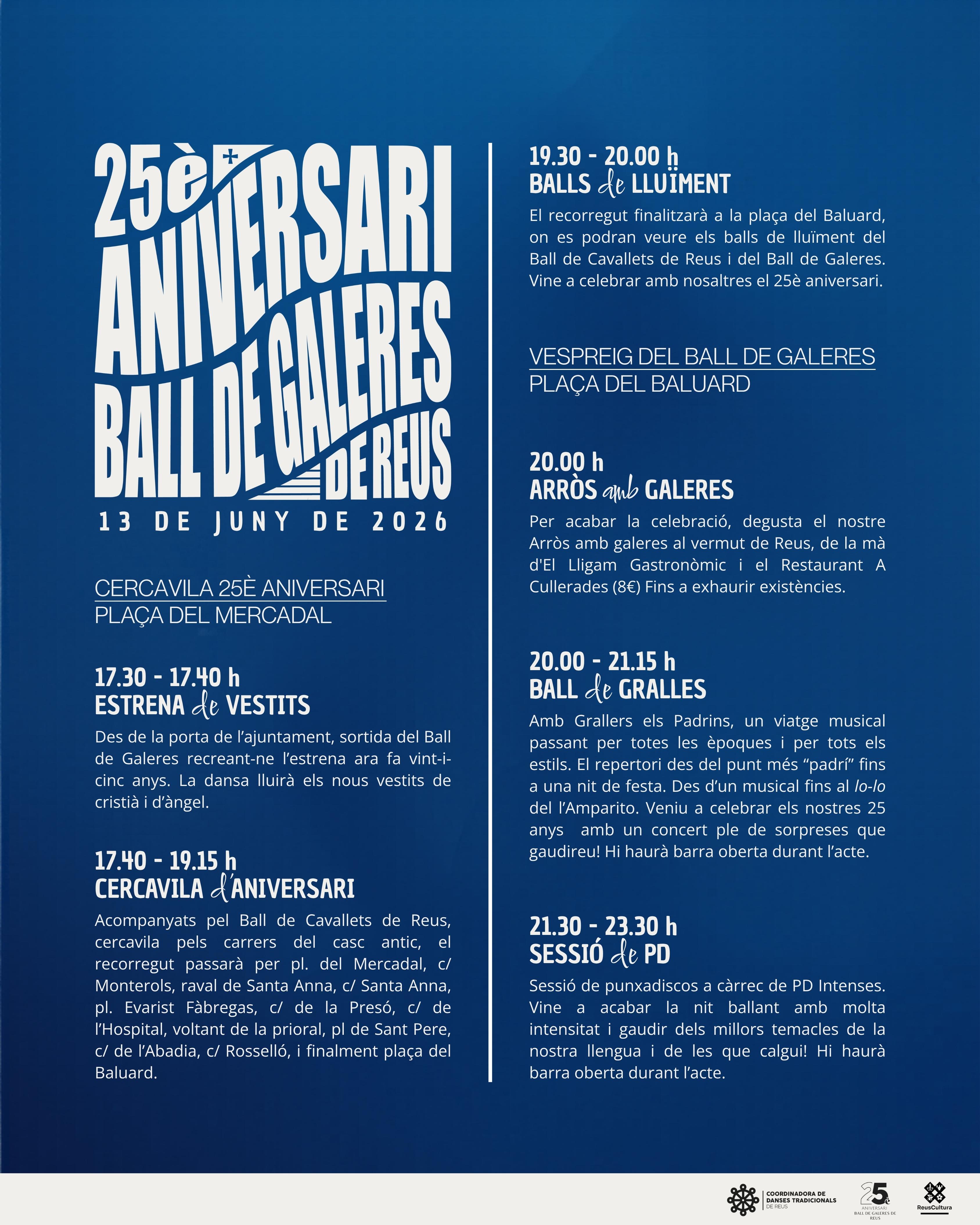 Cartell 25è aniversari Ball de Galeres 20260526105512