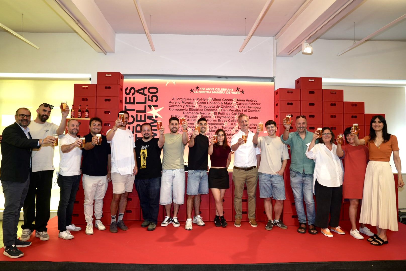 Presentació dels Directes 150 d'Estrella Damm per celebrar els seus 150 anys d'història | FOTO: Estrella Damm Tandem Projects