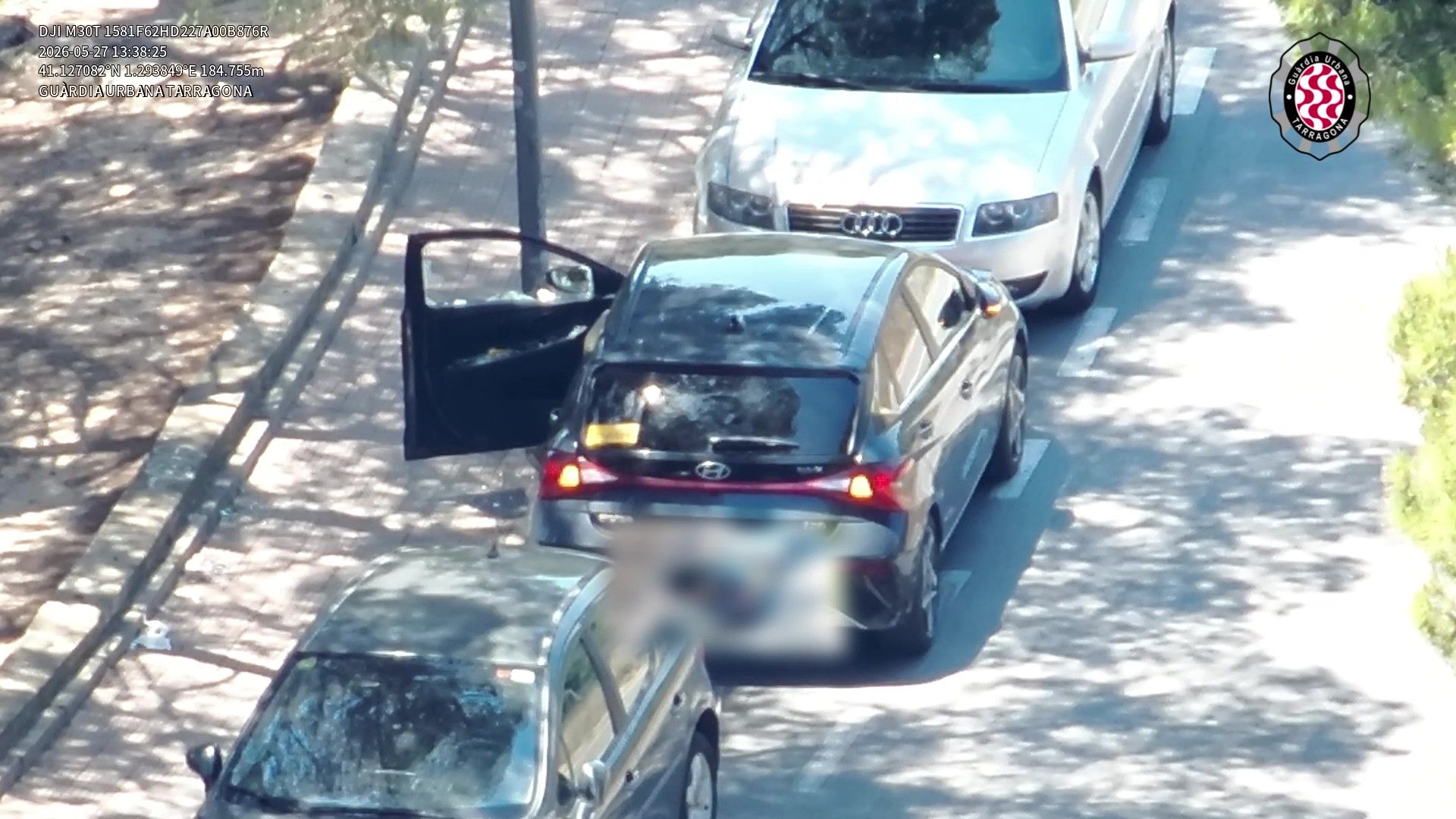 Un dron de la Guàrdia Urbana de Tarragona capta un robatori en directe | VÍDEO: Unitat de Drons de la Guàrdia Urbana de Tarragona