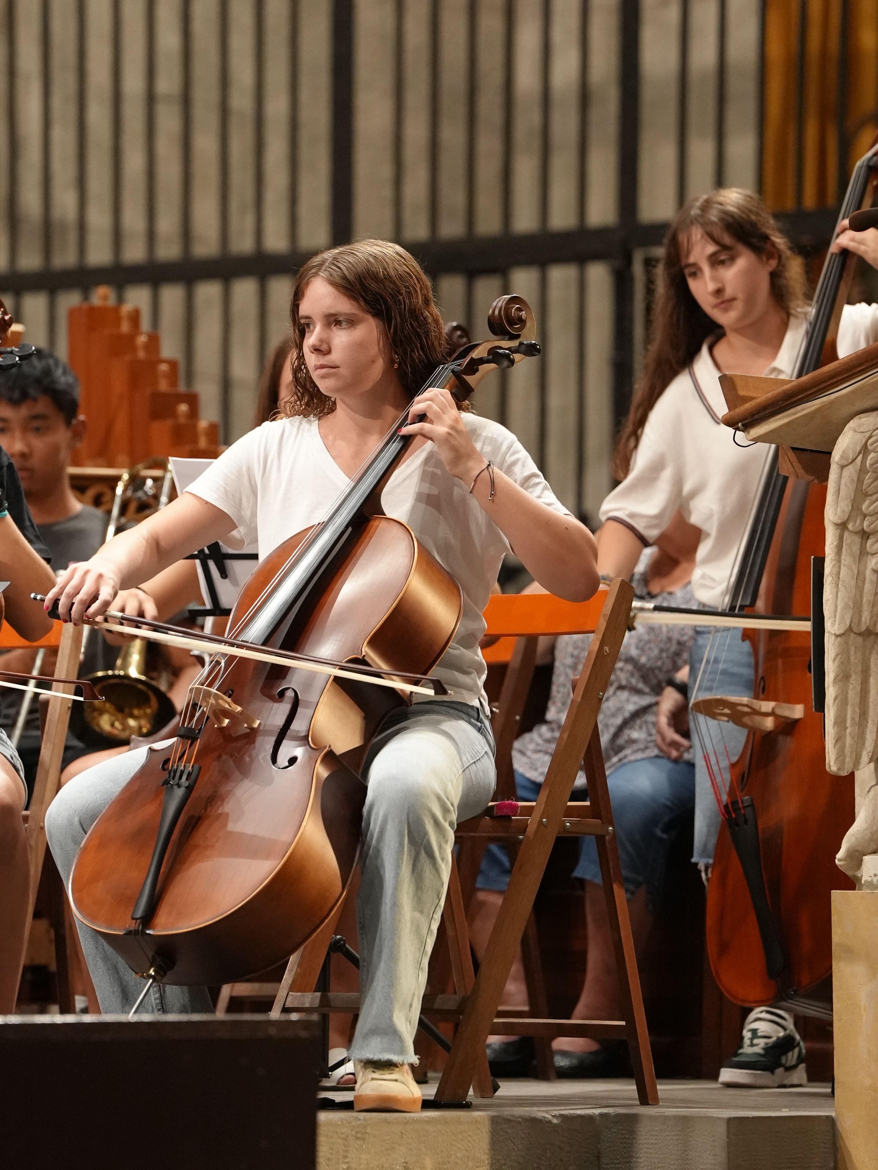 Assaig dels músics de l'orquesta dels Goigs de Sant Fèlix  FOTO La Fatxenda