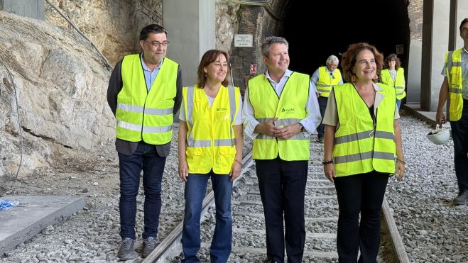 Santano, Paneque i Carbonell als túnels del Garraf