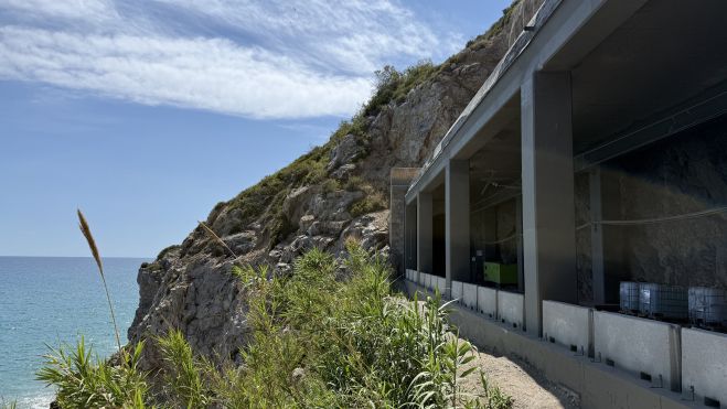 Fals túnel on s'ha treballat aquests mesos