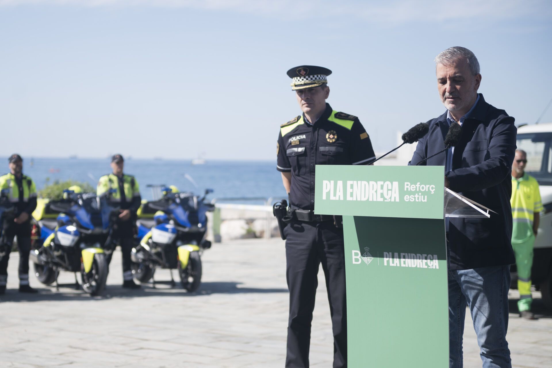 Jaume Collboni presenta el dispositiu d’estiu a Barcelona