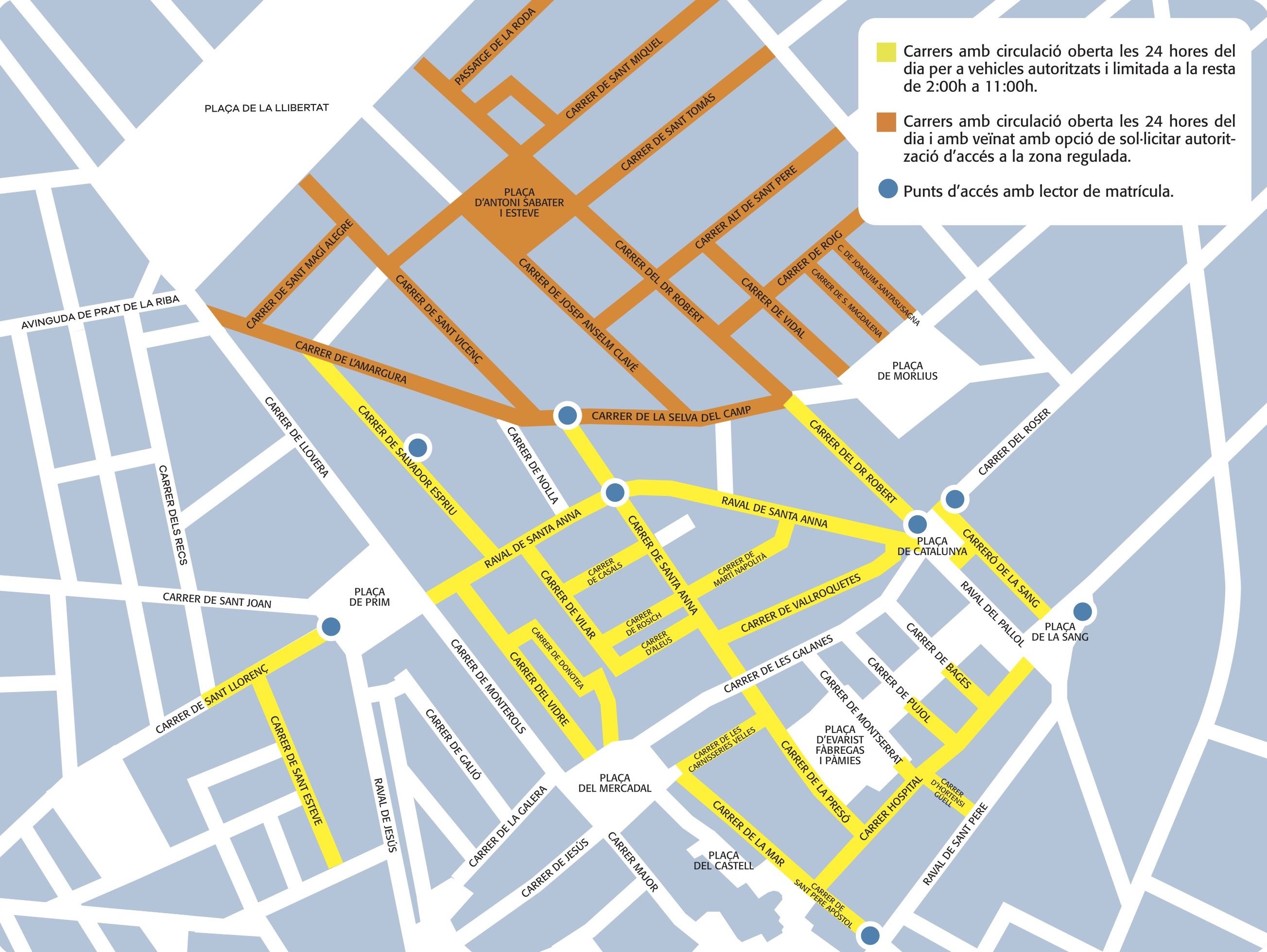 Plànol del sistema de mobilitat regulat amb pilones intel·ligents 20260522104421