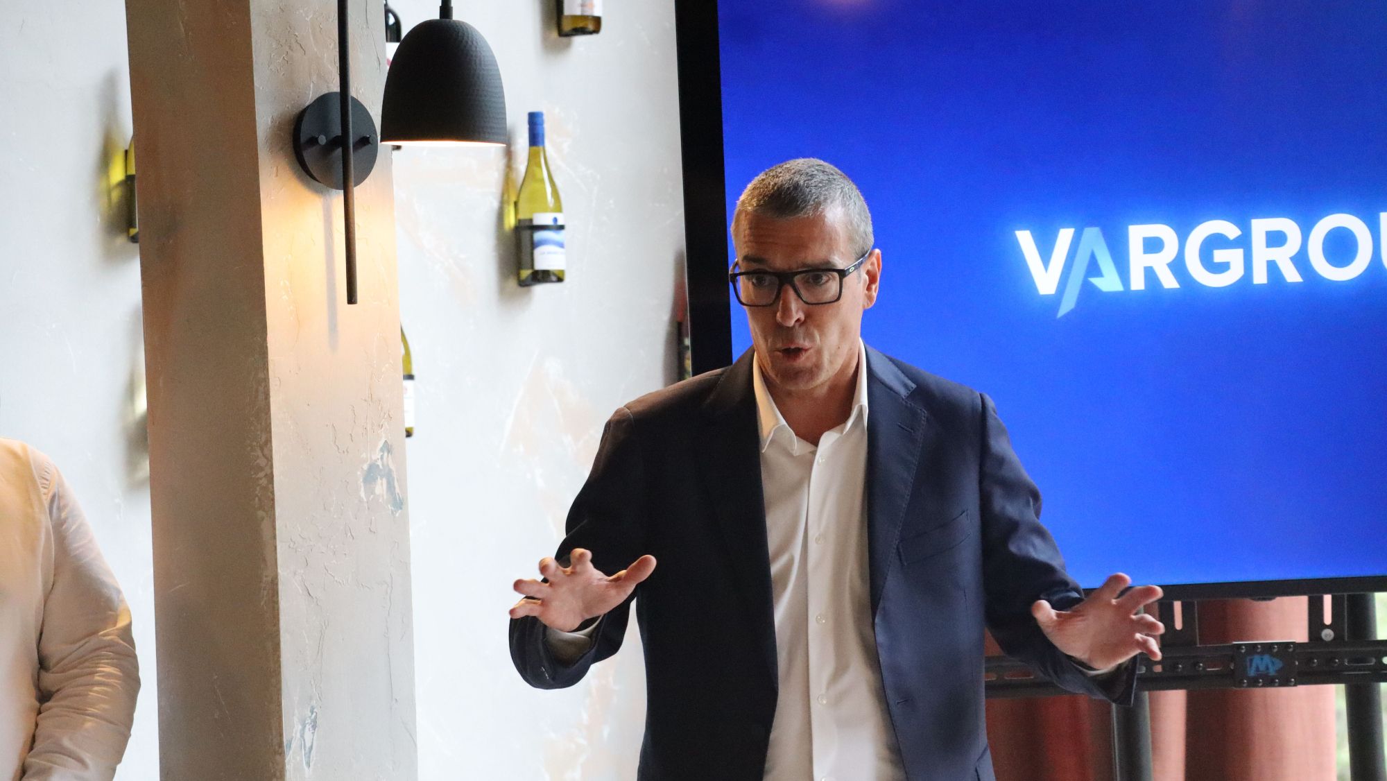 David Camps, representant d'Andornet, durant l'acte