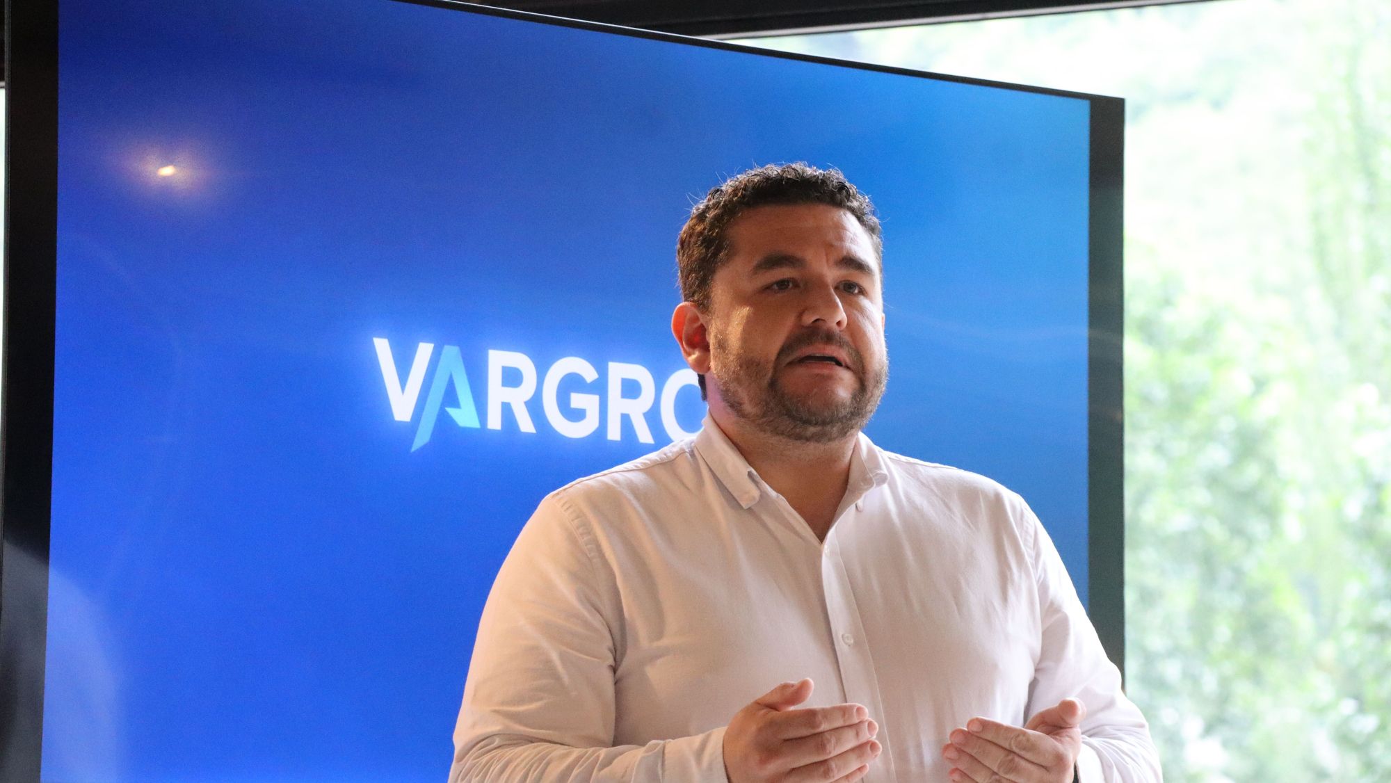 Yobany Barbosa, responsable de l’àrea de ciberseguretat de Var Group Andorra, durant l'acte