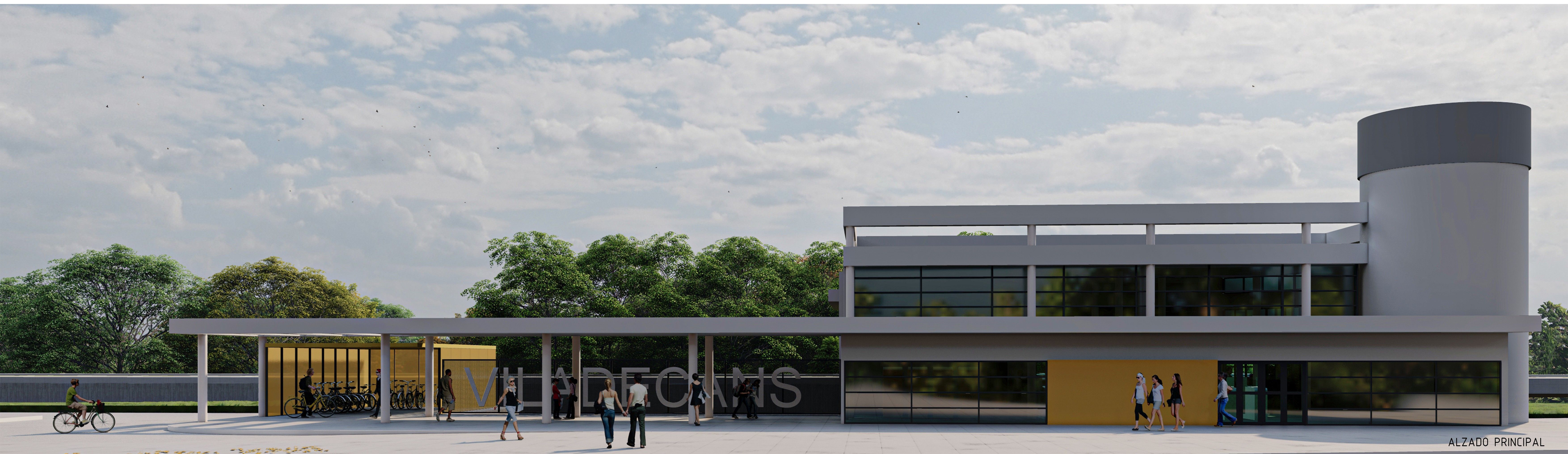 Renders de com quedarà la futura i renovada estació de trens de Renfe i Adif a Viladecans 1