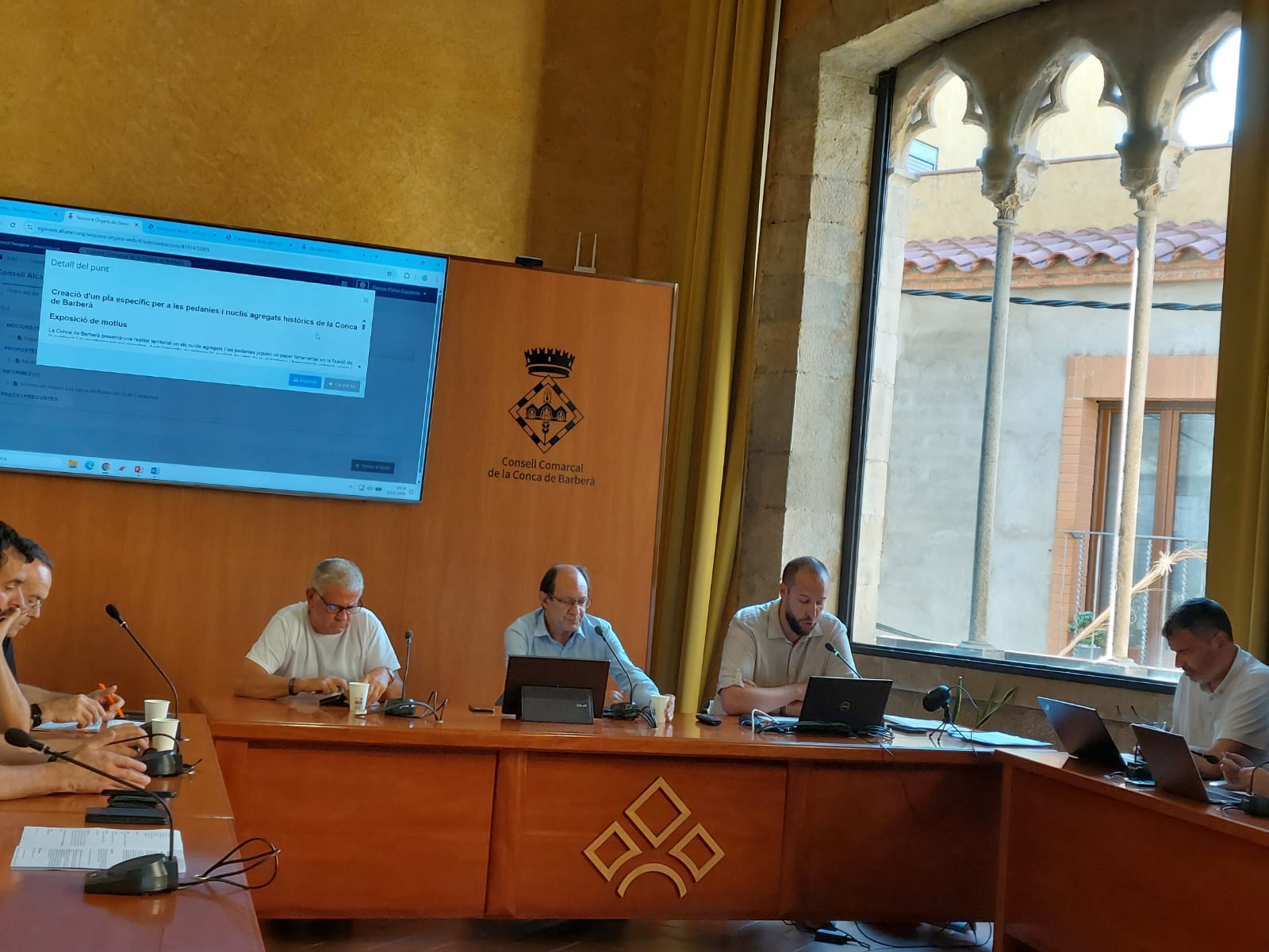 El Consell d’Alcaldes i Alcaldesses de la Conca de Barberà celebra un ple extraordinari al Palau Alenyà 2