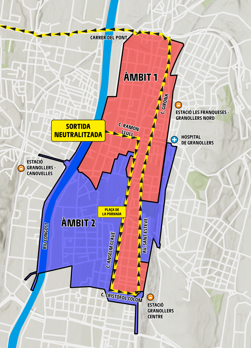 Afectacions a la mobilitat a Granollers pel pas del Tour de França