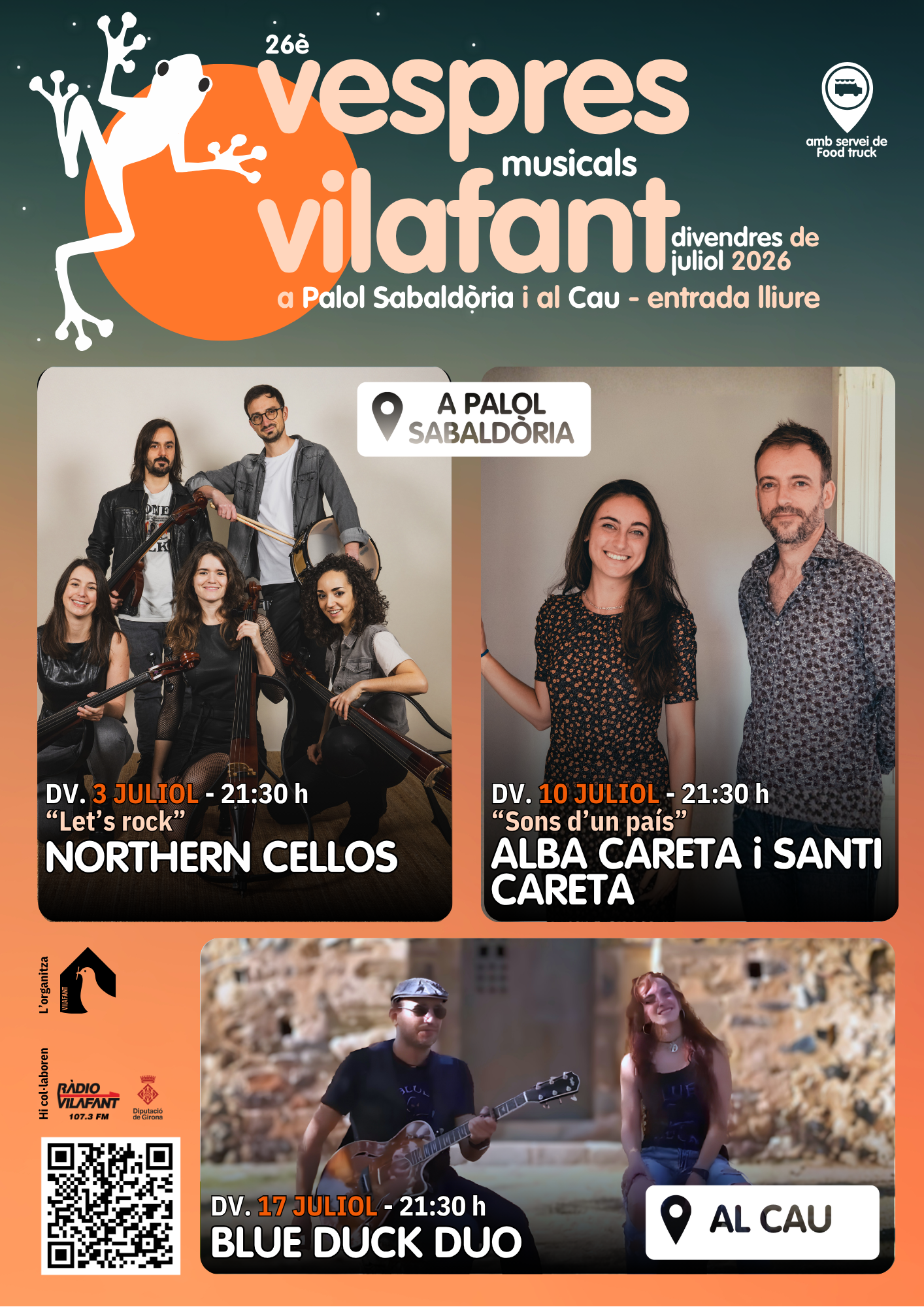 Cartell del 26è vespres musicals de Vilafant