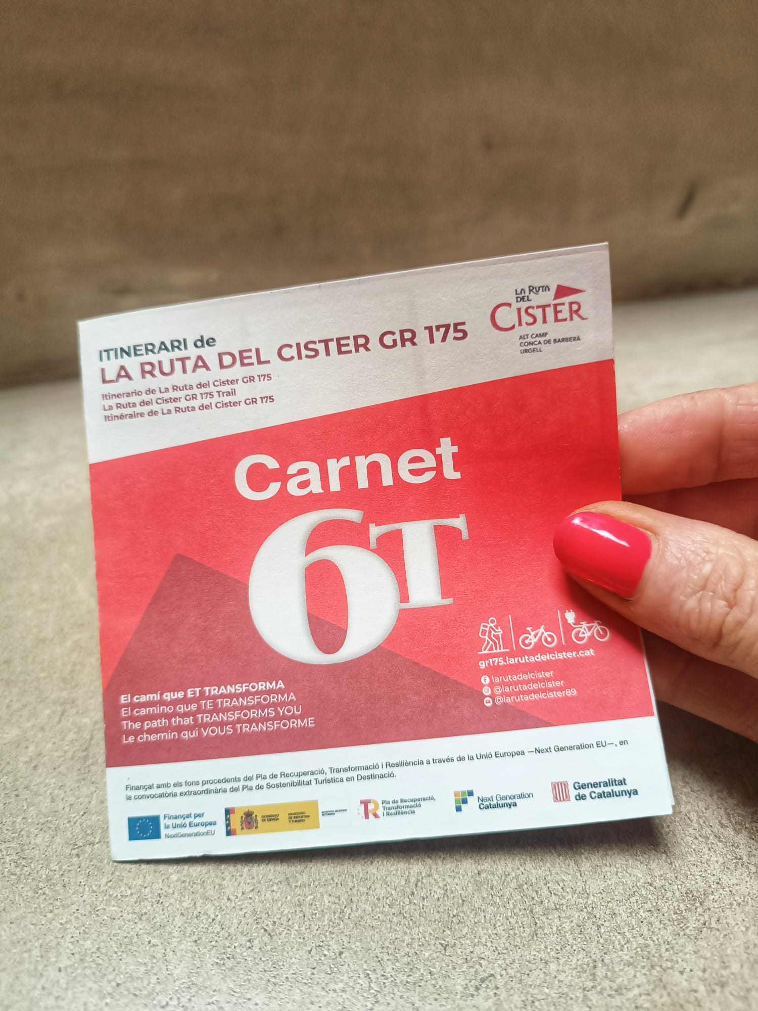 Carnet 6T de la Ruta del Císter GR 175