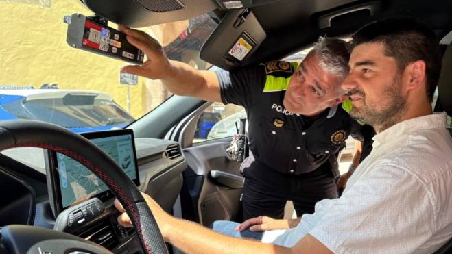 Imatge de dins d'un dels nous vehicles patrulla d'Altafulla