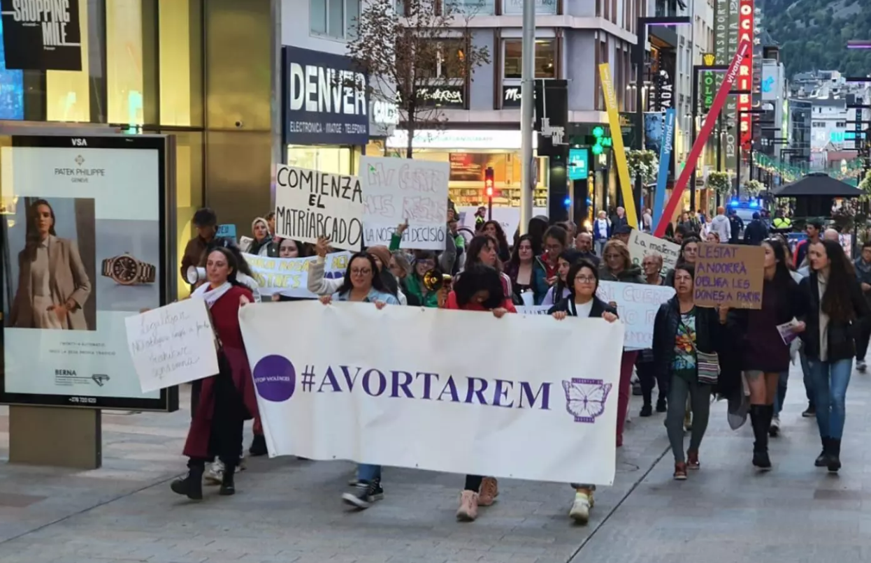 Manifestació a favor de la despenalització de l'avortament.  / ANA