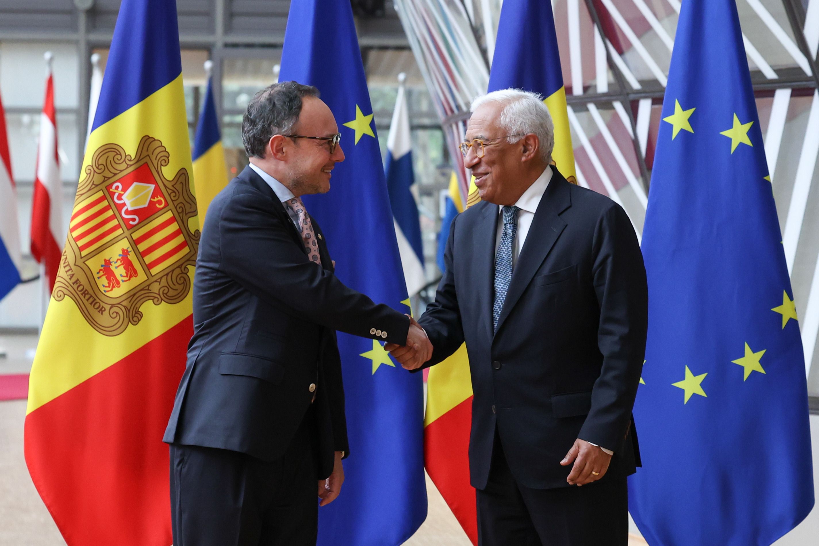 El cap de Govern, Xavier Espot, amb el president del Consell Europeu, António Costa el juny de 2025