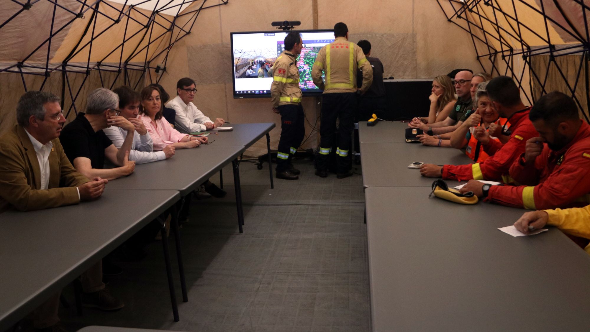 Pla general de la reunió de comandaments a la Bisbal d'Empordà