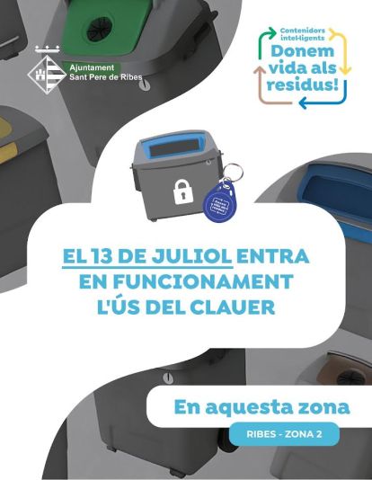 Cartell recollida residus Sant Pere de Ribes