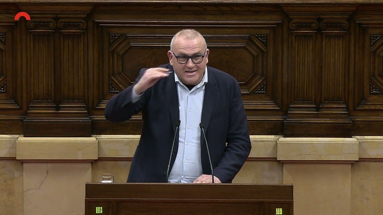 L'exdiputat Pere Albó al Parlament