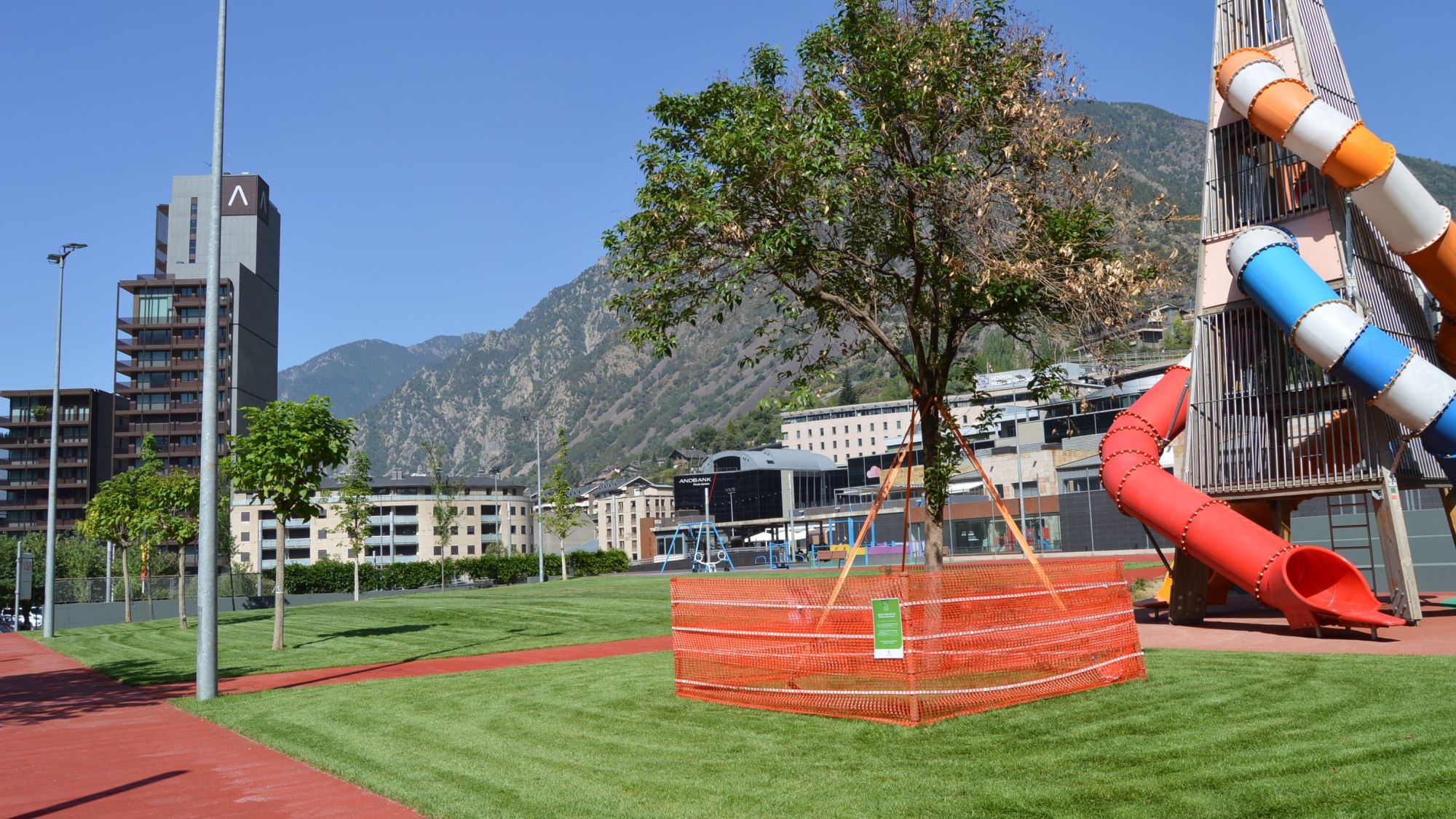 Una imatge de la zona verda que ha guanyat el Prat del Roure d'Escaldes Engordany 1