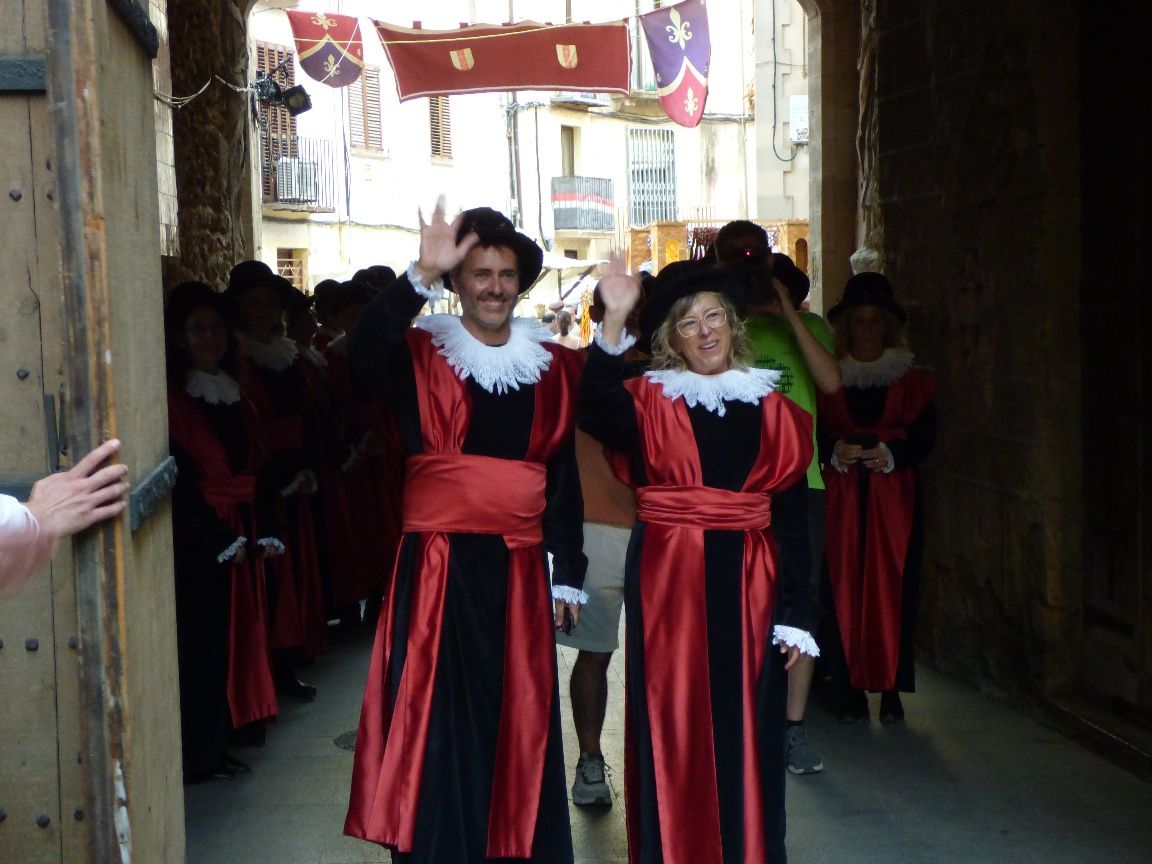 Mar Lleixà i Jordi Jordan en la cloenda de la XXIX Festa del Renaixement de Tortosa