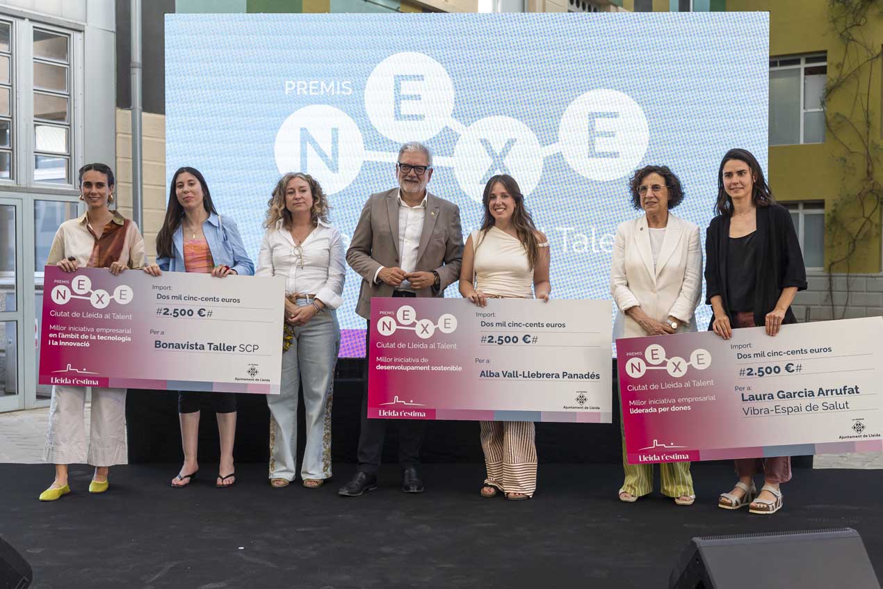 L'acte de lliurament dels Premis Nexe i del Premi Internacional Ciutat de Lleida celebrat aquest any va reconèixer projectes empresarials i iniciatives amb projecció internacional.