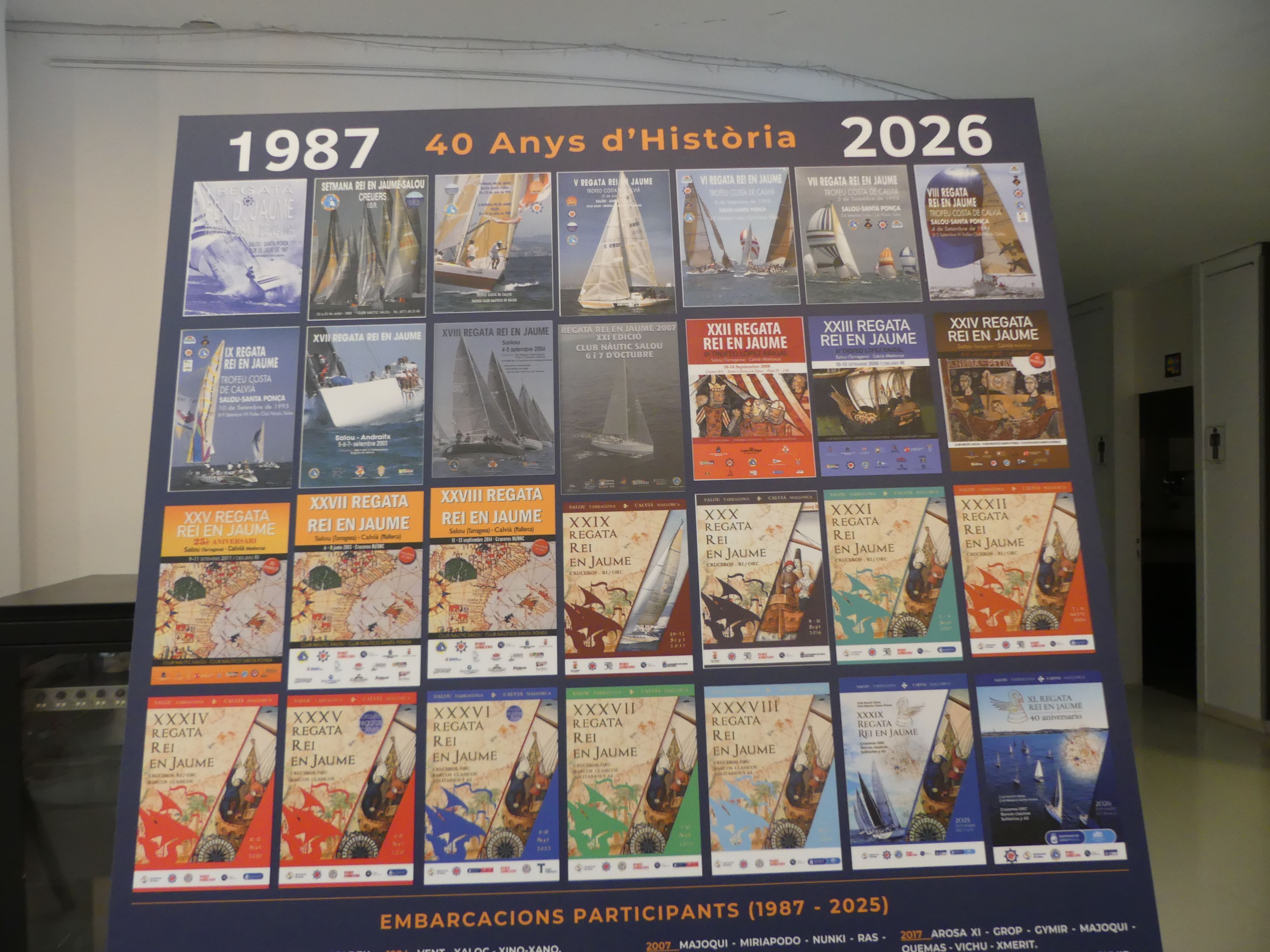 Salou celebra el 40è aniversari de la Regata Rei en Jaume amb una exposició al Club Nàutic  2