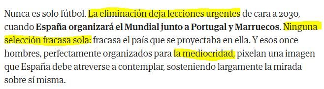 Columna d'Arcadi Espada sobre la derrota d'Espanya al Mundial de futbol 3