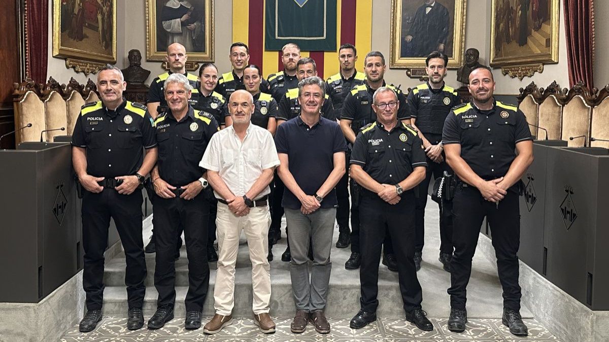 Els 13 agents que s'incorporen a la Policia Local de Vilafranca