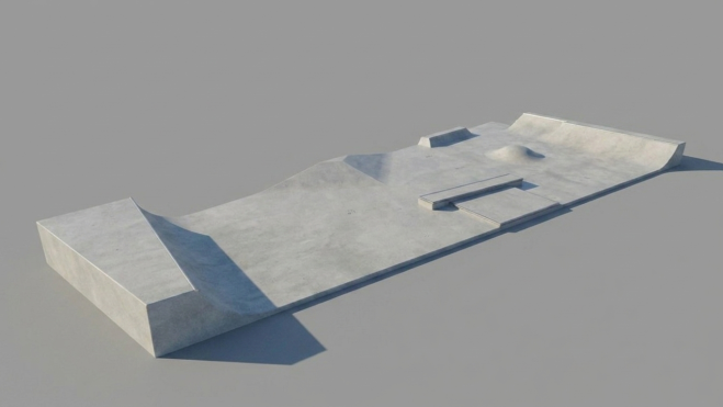 Esports skate park render